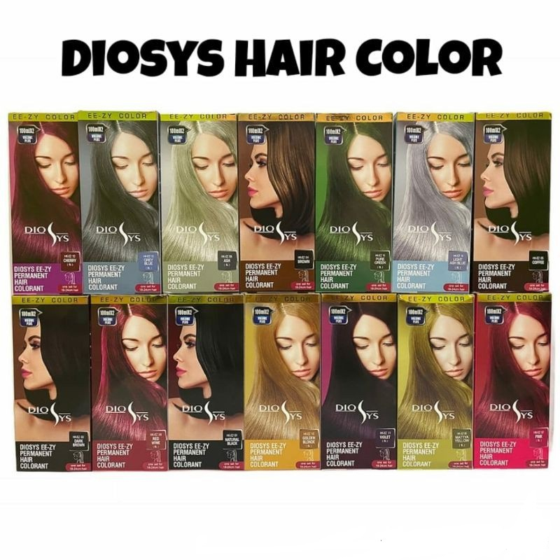 MFI - DIOSYS HAIR COLORANT PERMANENT 100ML &amp; 45ML | PEWARNA RAMBUT