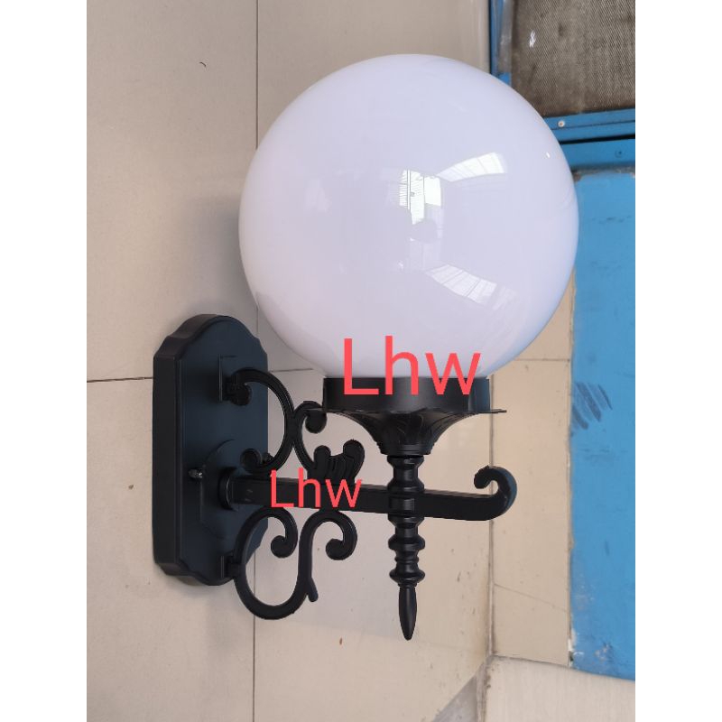 Lampu dinding klasik bola uk 15/20 cm dekorasi balkon,cafe,teras,hotel 208