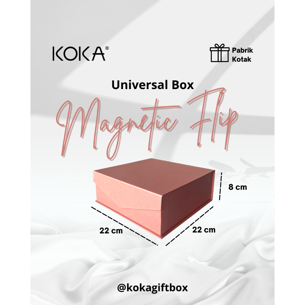 

Box Kado - Flip Magnet - 22cm x 22cm x 8cm