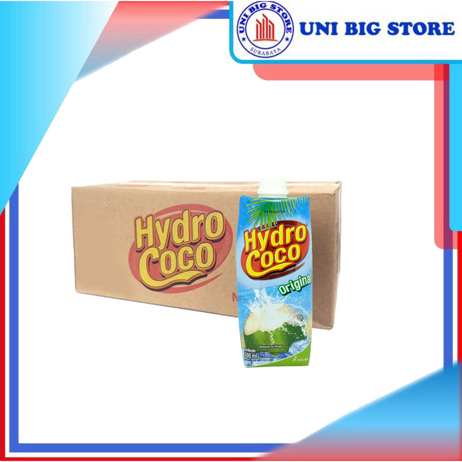 

Hydro Coco Air Kelapa 500 ml x 12 pcs DUS Hydrococo Coconut Water