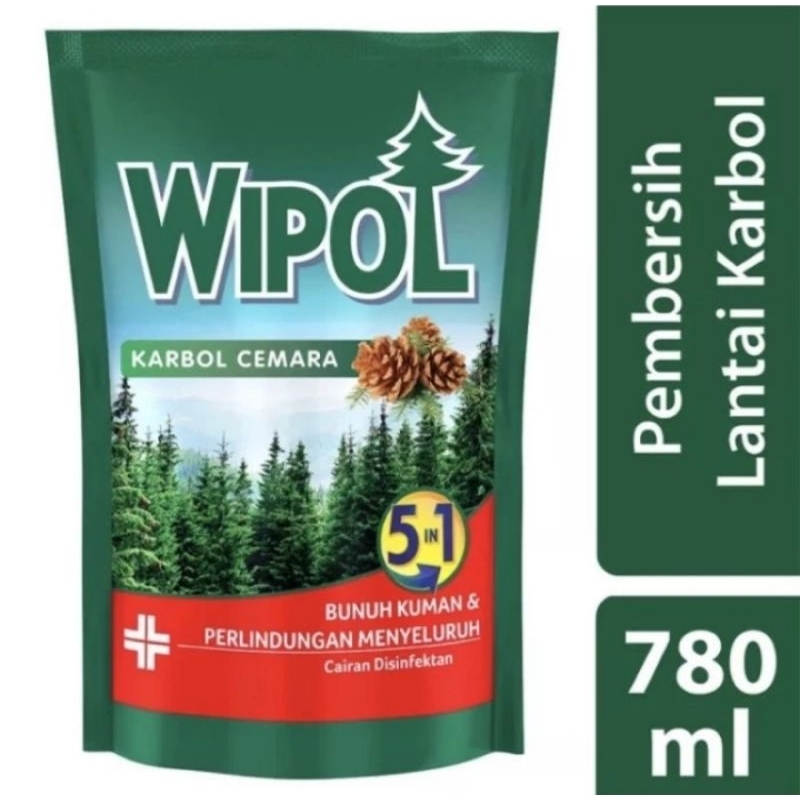 Wipol Pembersih Lantai Cairan Desinfektan Cemara 780ml