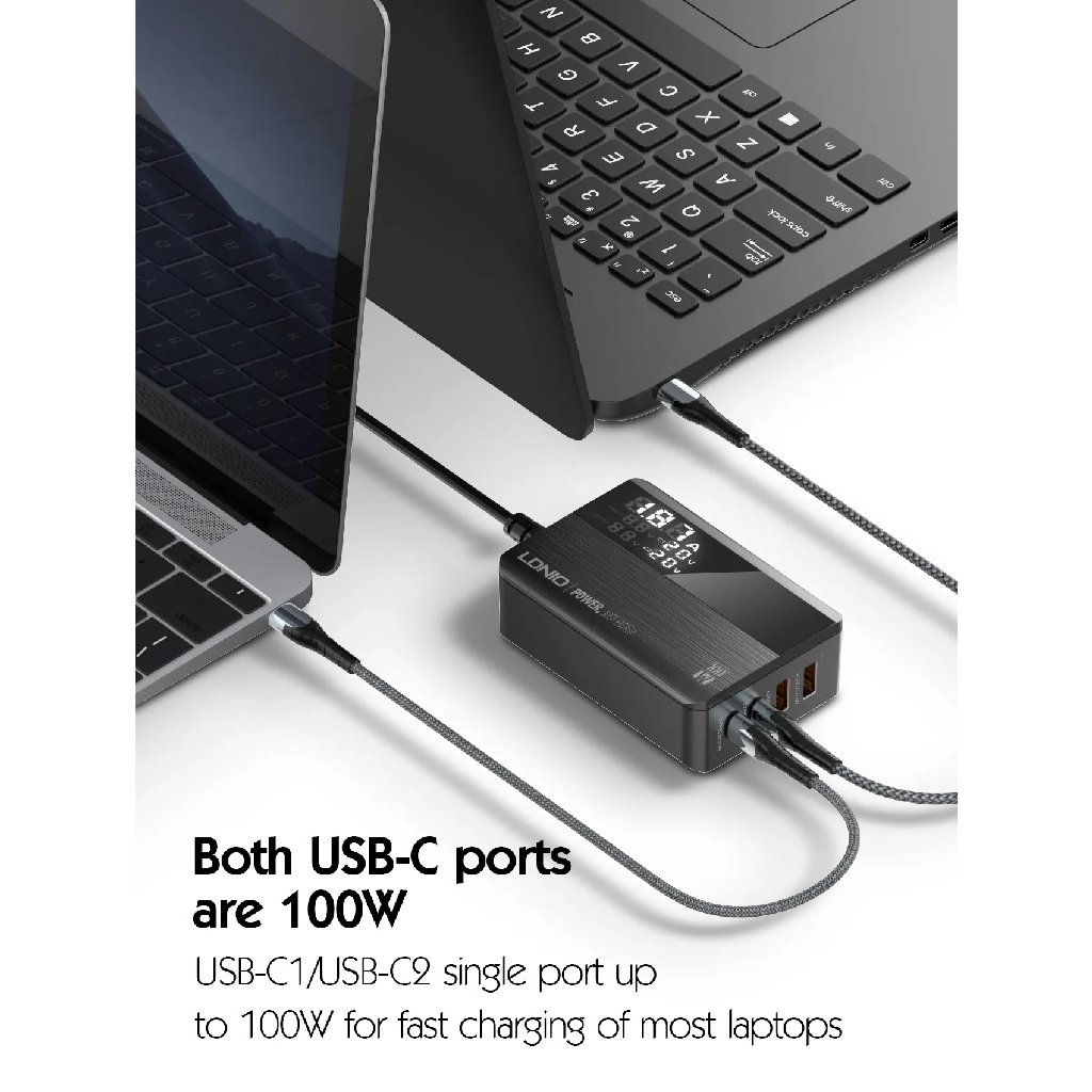 LDNIO A4809C - Super Charging Desktop Charger 4 Port - GaN 100W PD