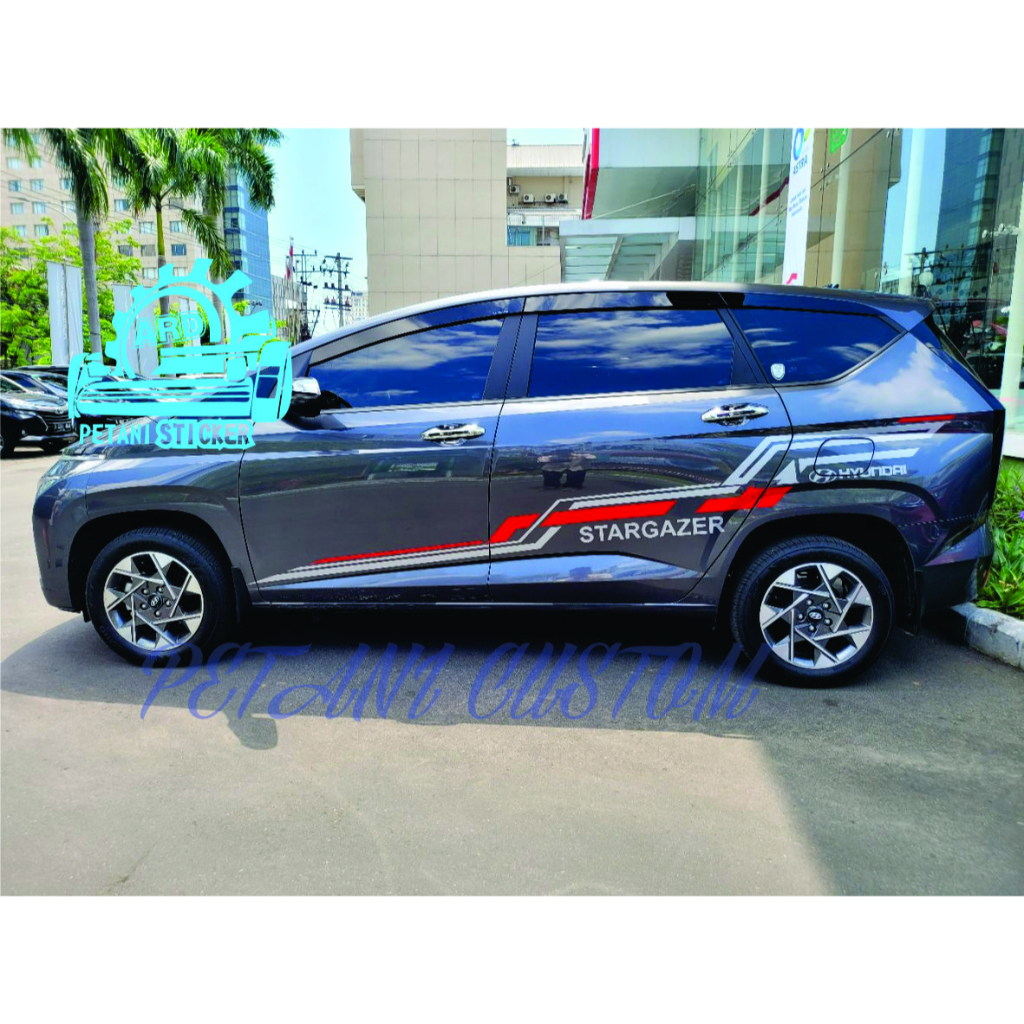 PROMO STIKER STICKER MOBIL HYUNDAI STARGAZER BODY SAMPING CUTTING STIKER