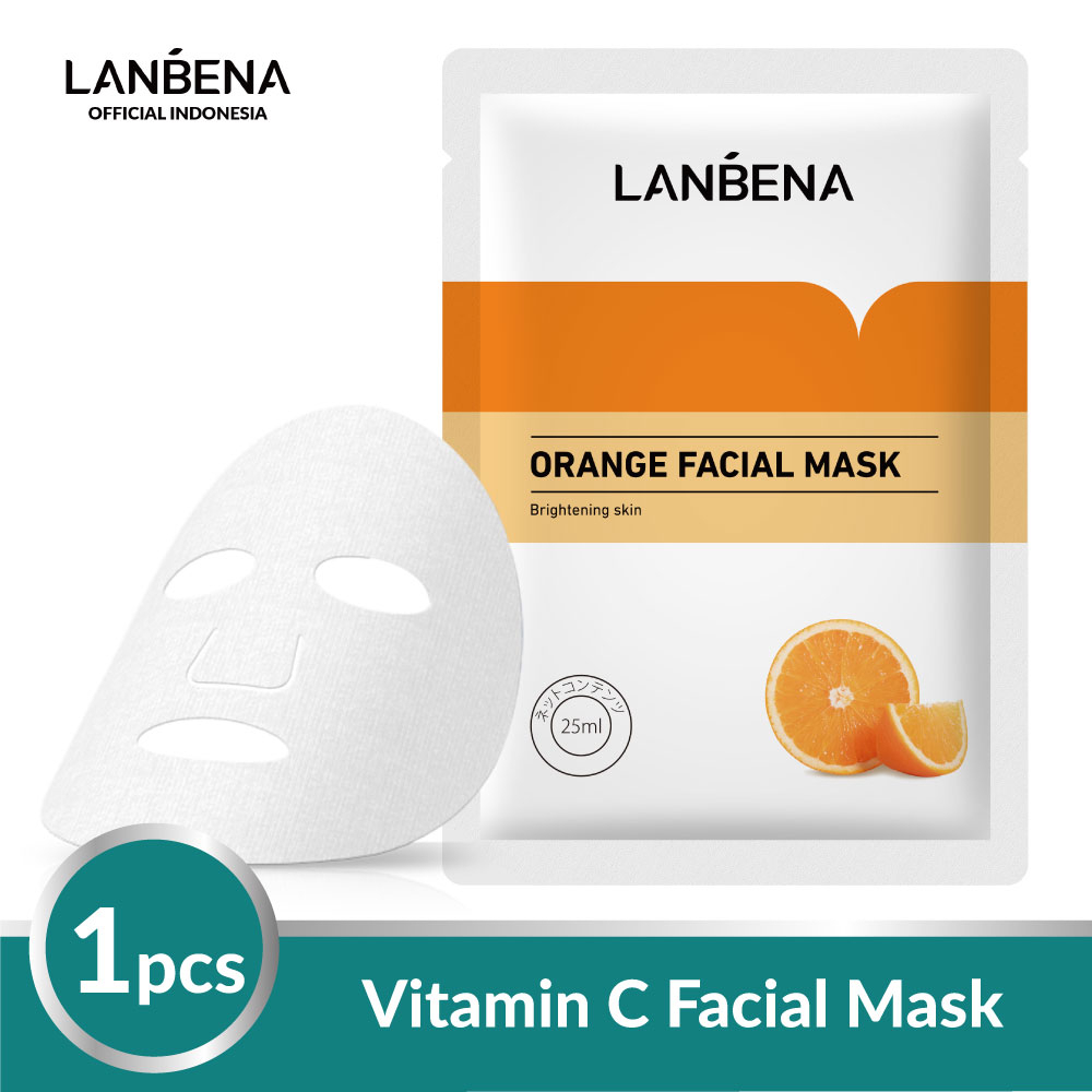 [BPOM] Lanbena Sheet Mask Perawatan kulit Masker Wajah 1PC