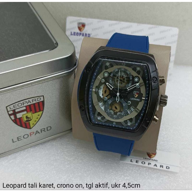 Jam Tangan Leopard Crono Aktif Tanggal Aktif Jam Tangan Pria Bisa Dibawa Berendam