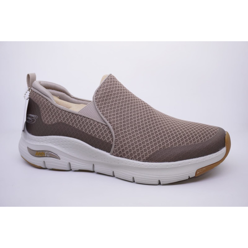 skechers 232043/TPE sepatu skechers arch fit banlin taupe