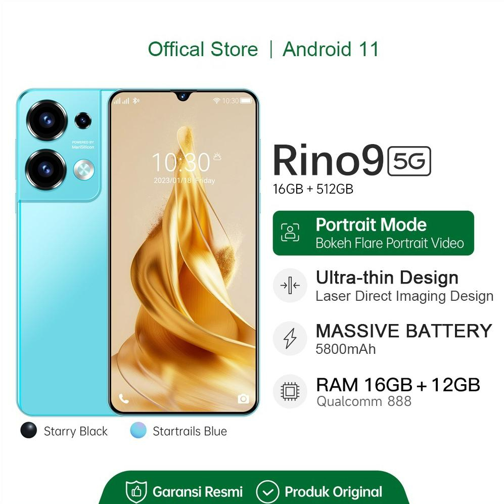 HP OPPO Reno 9 Pro Handphone baru original hp murah promo cuci gudang hp Android gaming Phone Ponsel nfc Ram 12/512GB Smartphone 4G 5G LET 7.8 inches Dual SIM 24MP+58MP