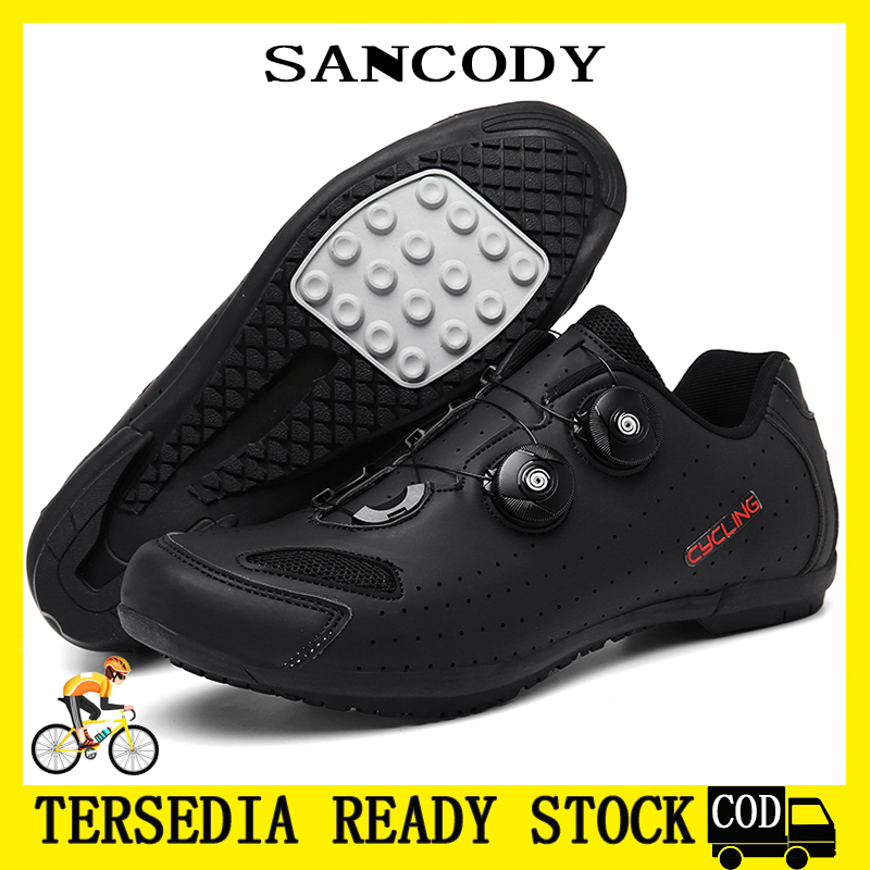 【Tersedia】Sepatu Sepeda non cleat Non-locking Professional Bernapas Sepatu Sepeda Pria Wanita Road R