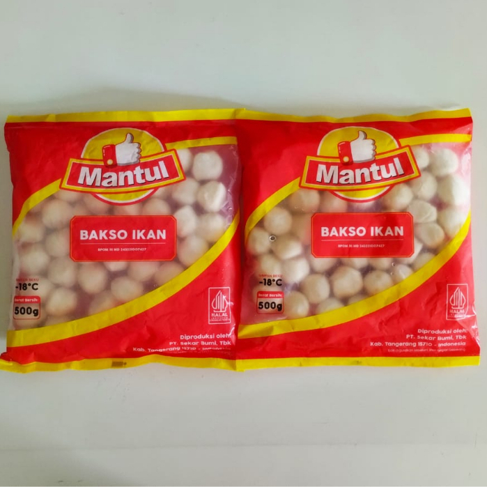 

Mantul Bakso Ikan Netto 500 gram Fish Ball Halal