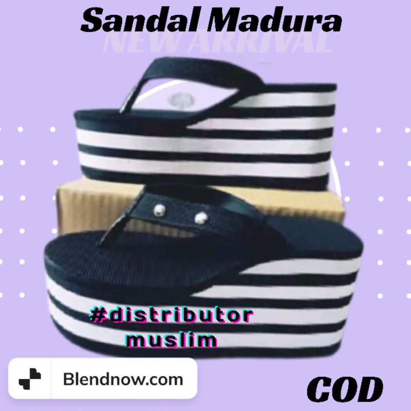 (GROSIR) SANDAL MADURA CEWEK CANTIK TINGGI 9CM GROSIR TERMURAH SANDAL GUNUNG SANDAL WEDGES