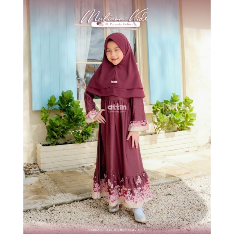 GAMIS ANAK MUTIARA CLASSIQUE by ATTIN