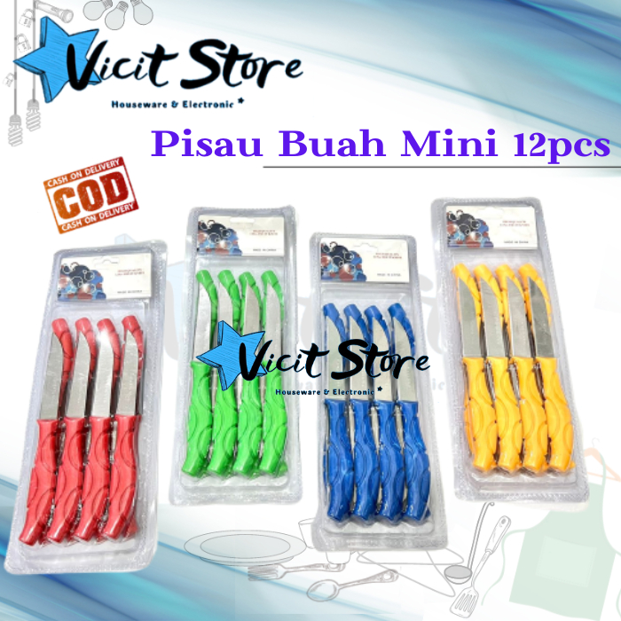 Pisau Buah Mini 12pcs