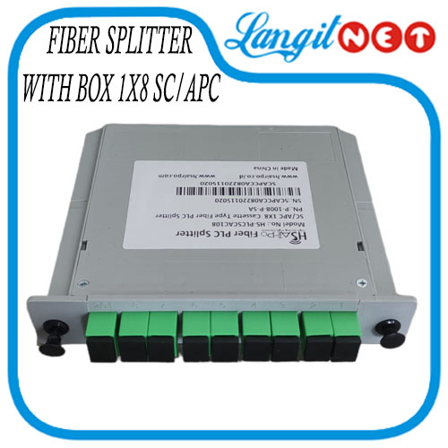 FIBER SPLITTER WITH BOX 1X8 SC/APC