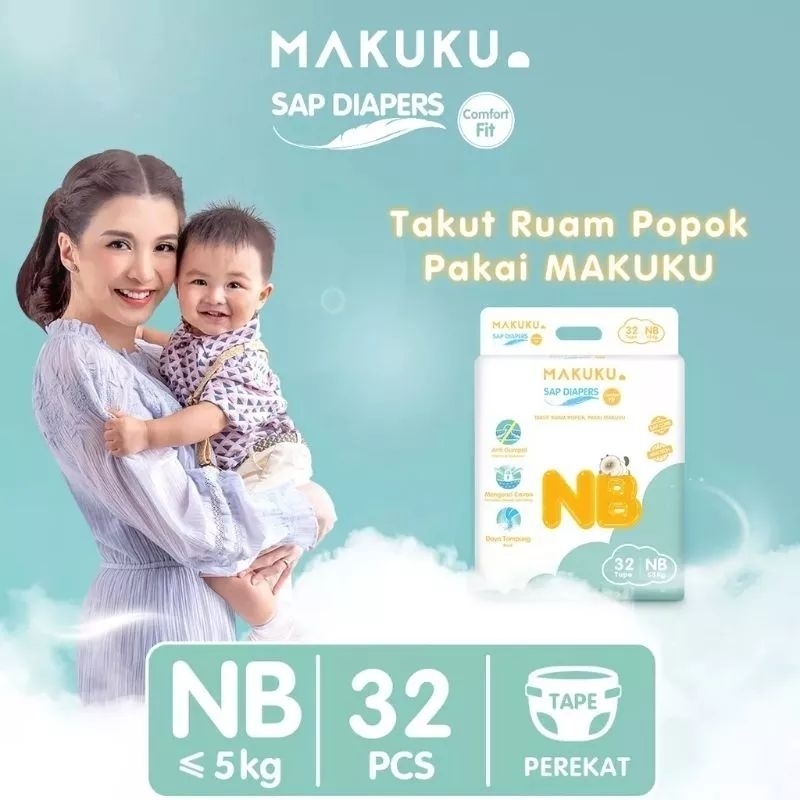 Makuku SAP Diapers Comfort Fit/Tape/Pants