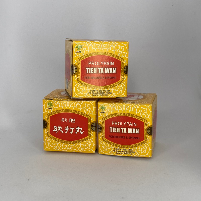 

Prolypain Tieh Ta Wan Isi 1 butir/boli Majon Obat Luka Memar / Keseleo / Luka Dalam