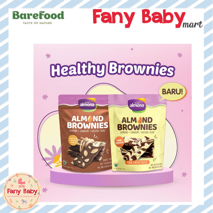 BAREFOOD ALMONA ALMOND BROWNIES 50GR