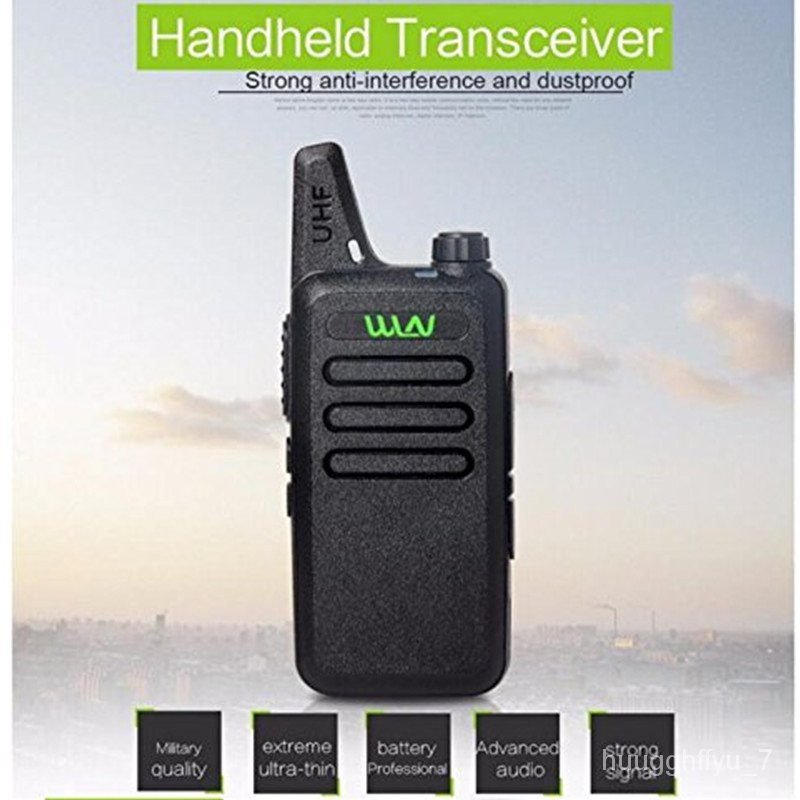 (COD) Sepasang HT WLN KD - C1 HT UHF Free Handsfree Lengkap KDC1 WLAN ORIGINAL isi 2pcs walkie talkie / HT / HT WLN /