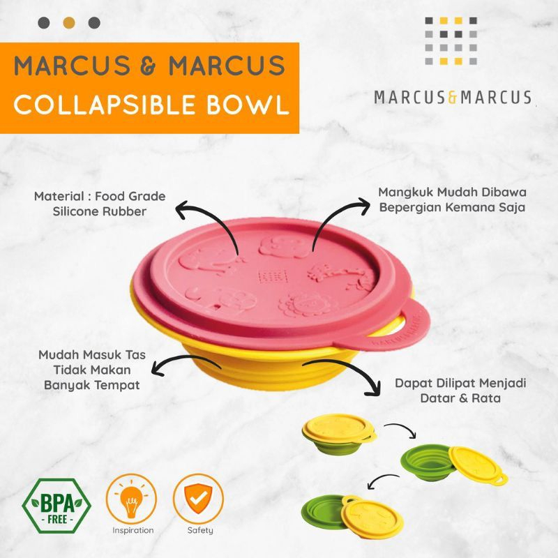 Marcus&amp;Marcus Collapsible Baby Bowl / marcus / marcus bowl