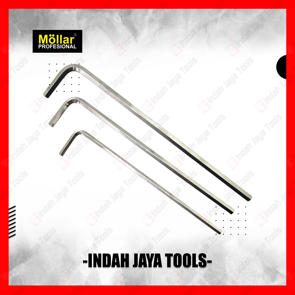 MOLLAR SATUAN Kunci L Panjang 4 5 6 mm - Hex Key Long