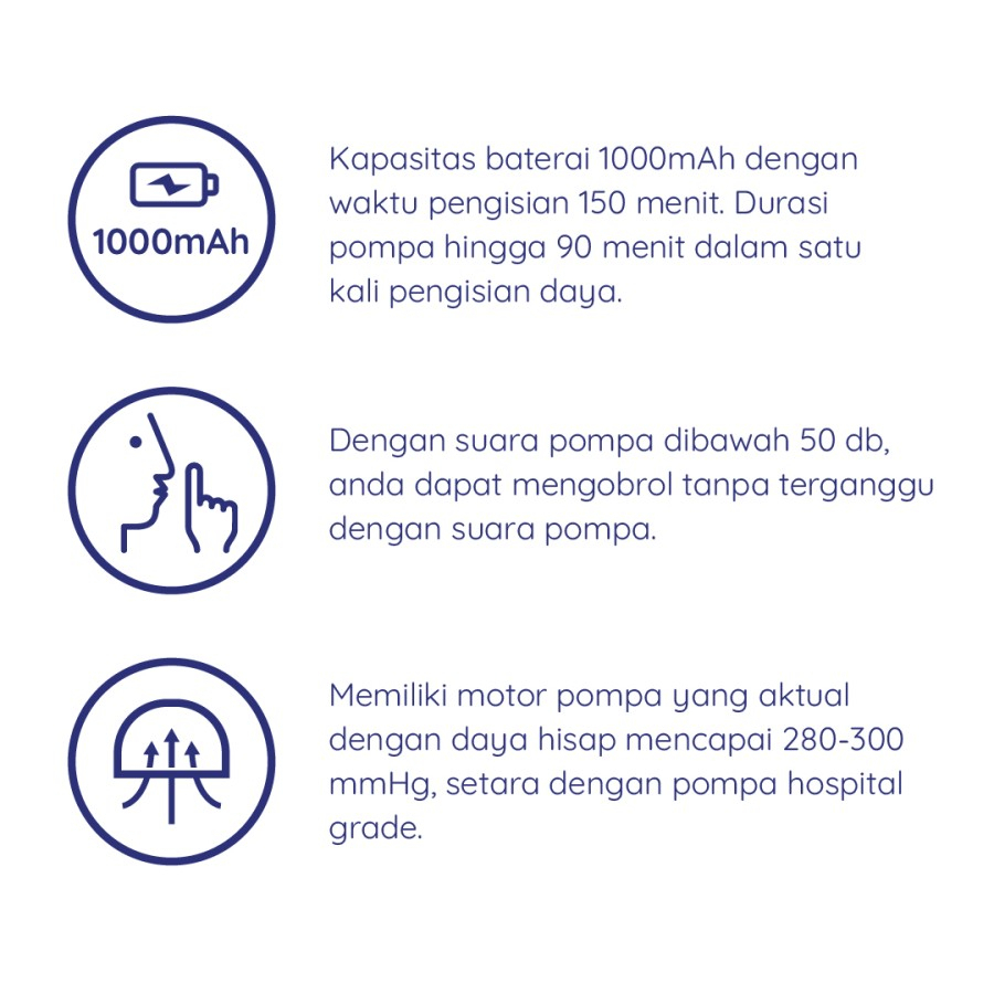 Gabag Kolibri Maximo Breastpump Handsfree - Aksesoris Pelengkap Pompa Asi - Pompa Asi elektrik