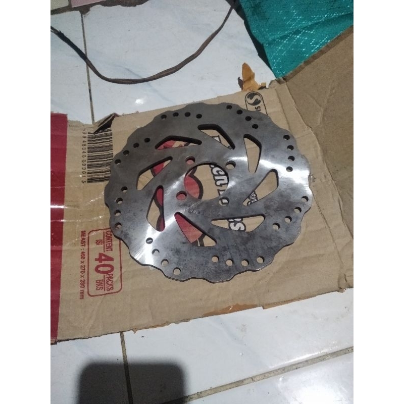 disk piring piringan cakram depan kawasaki fury cocok untuk kaze zone blitz edge zx130 w175 original