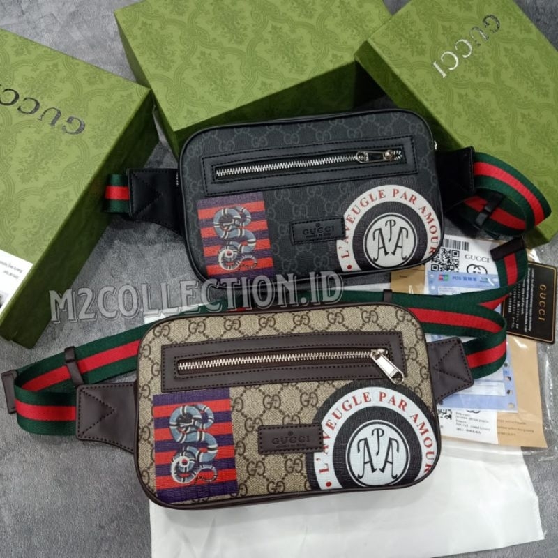 Waistbag Gucci Snake Belt Bag Tas Pinggang Premium Quality