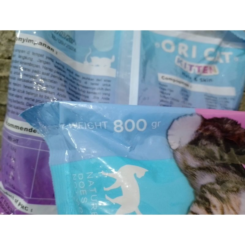 Oricat Kitten 800gr Kemasan Freshpack | dryfood ori cat kitten makanan kucing anakan