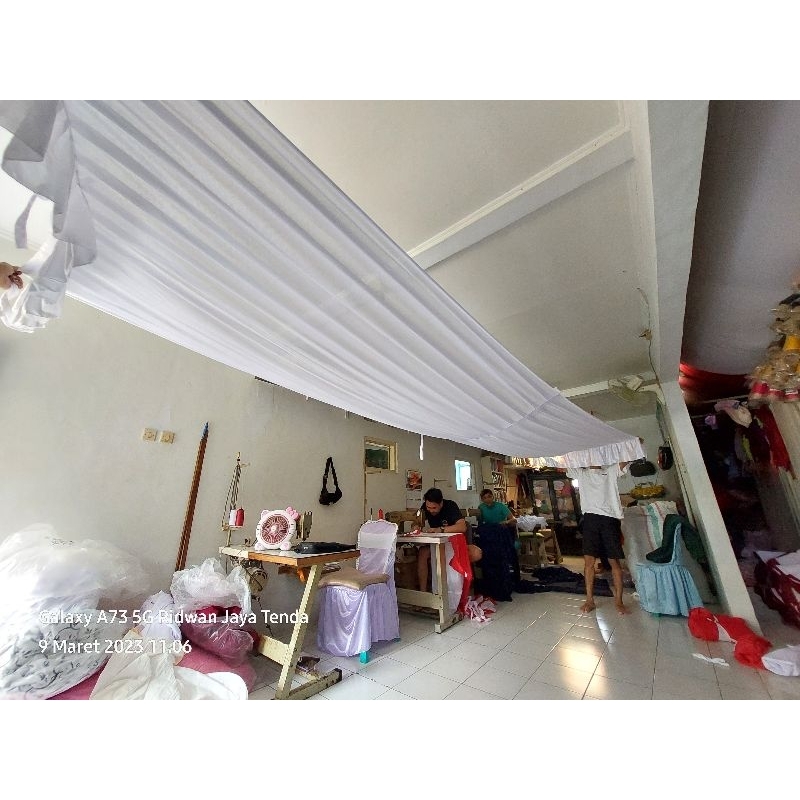 Plafon Tenda Model Sisir  / Plapon Tenda Garis / Plafon Tenda serut