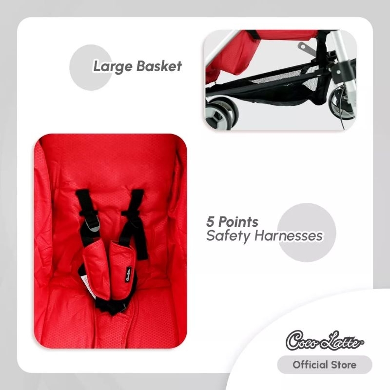 Cocolatte Stroller Cl 536 Flame R Kereta Dorong Bayi