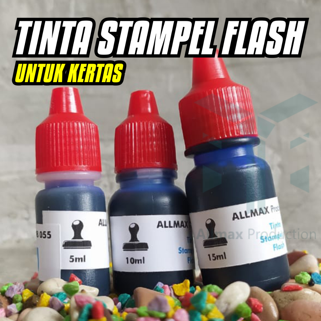 

Tinta Khusus Stampel Flash Stempel Warna Untuk Kertas Bukan Stampel Plastik