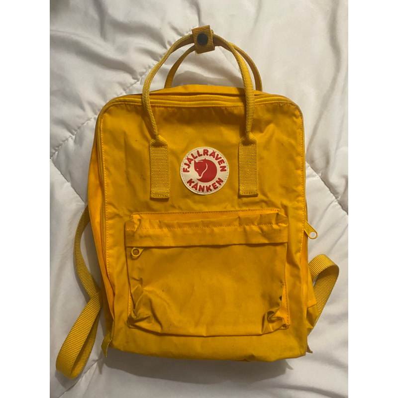 (BOOKED) PRELOVED tas fjallraven kanken yellow original second