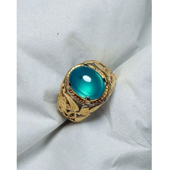 batu cincin bacan Doko Mejiko biru Relaxa Kristal Giwang