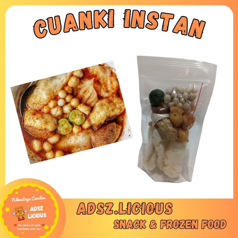 

CUANKI INSTAN CUANKI LIDAH CUANKI TAHU SIOMAY PILUS JERUK LIMAU