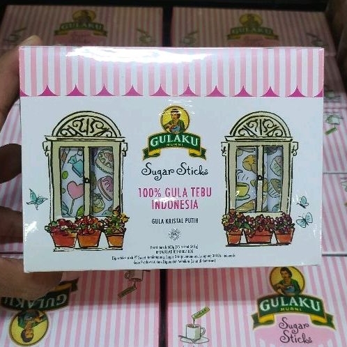 

GULAKU SUGAR STICK SACHET ISI 75 STIK ALAMI/ WHITE SUGAR CANE 100% GULA TEBU KRISTAL PUTIH INDONESIA ORIGINAL NATURAL