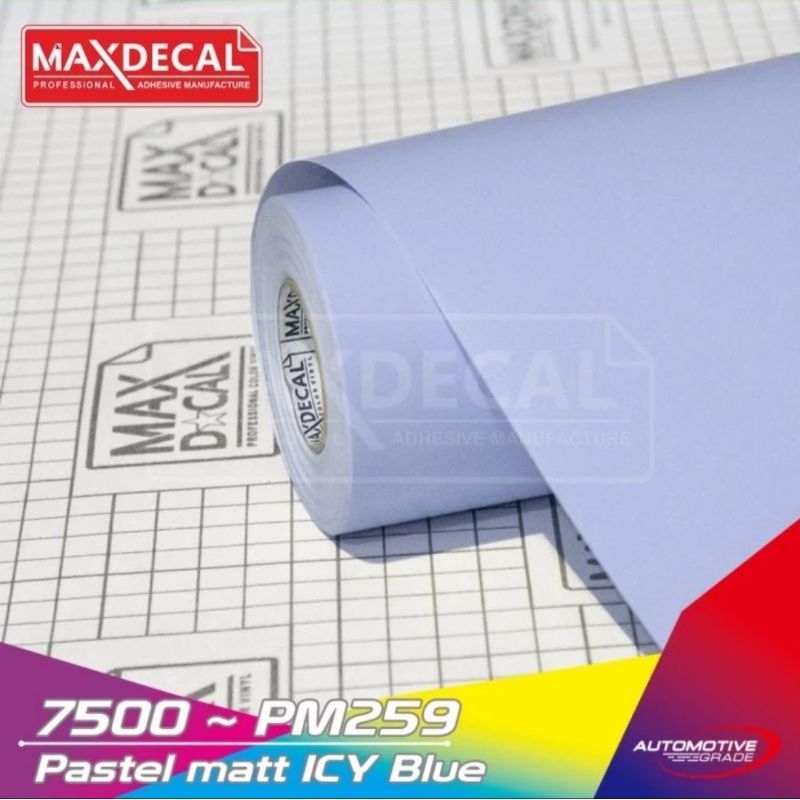 Sticker Maxdecal 7500 PM259 Pastel Matt Icy Blue Vinyl Permeter