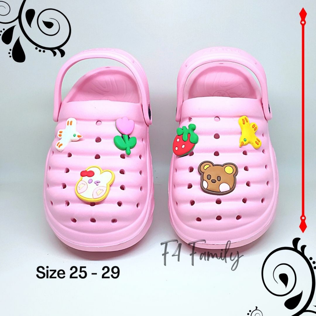 MD79 - Sendal Anak Perempuan Usia 3 6 Tahun Terbaru 2023 Baim Tali Belakang Murah