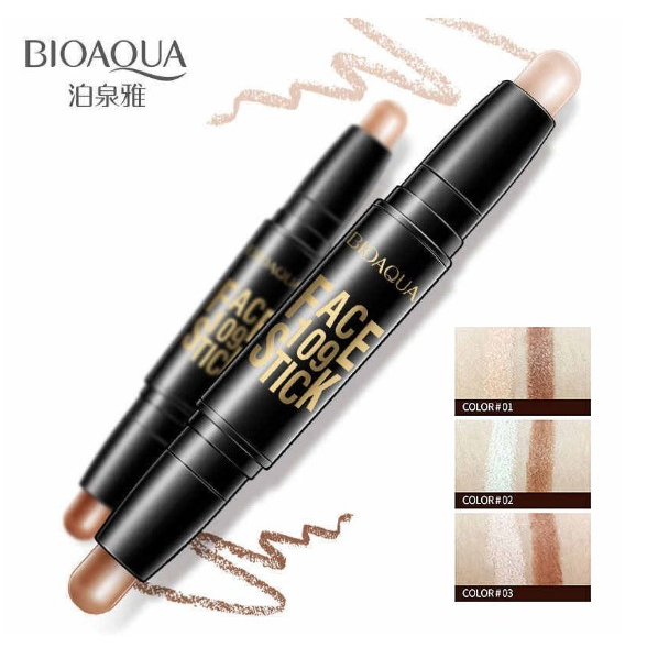 [ BAYAR TEMPAT ] FACE STICK 3D 109 2in1 CONTOURING STICK DUO AND CONCEALER WATERPROOF ANTI AIR