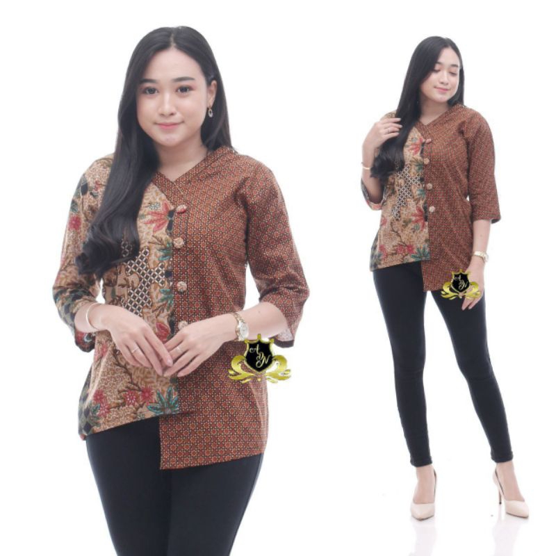 Bluse batik wanita modern Bluse batik sopal