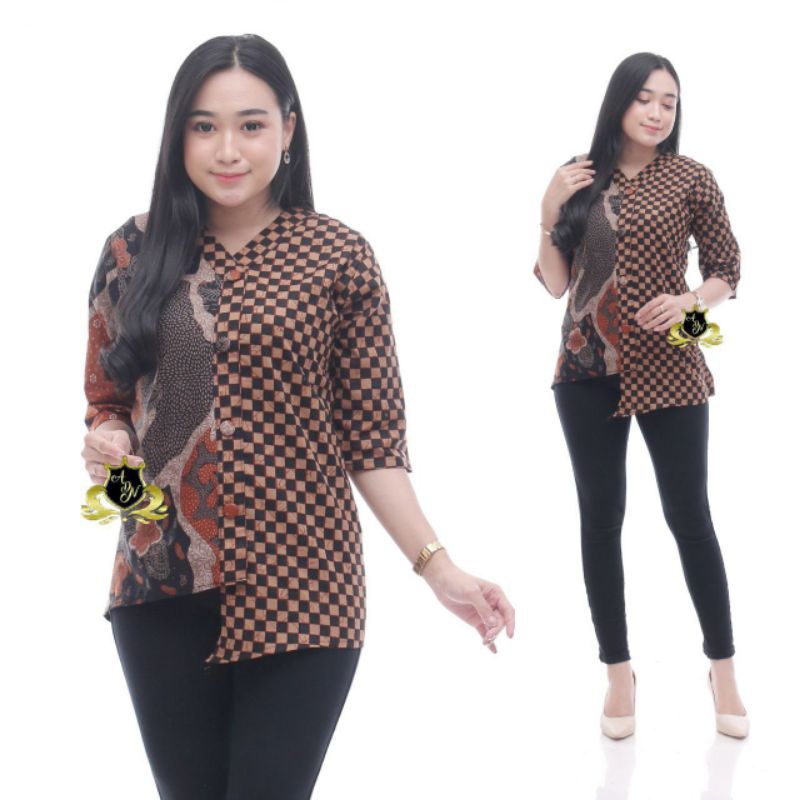 Bluse batik wanita modern Bluse batik sopal