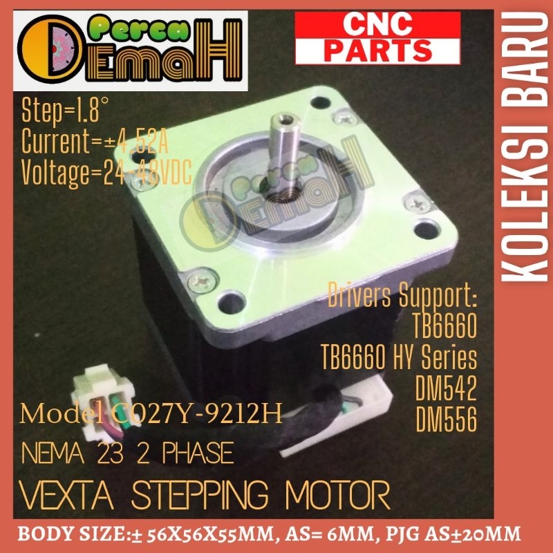 Motor Stepper Nema 23 Vexta 2 Phase Stepping Motor  4.52 Ampere