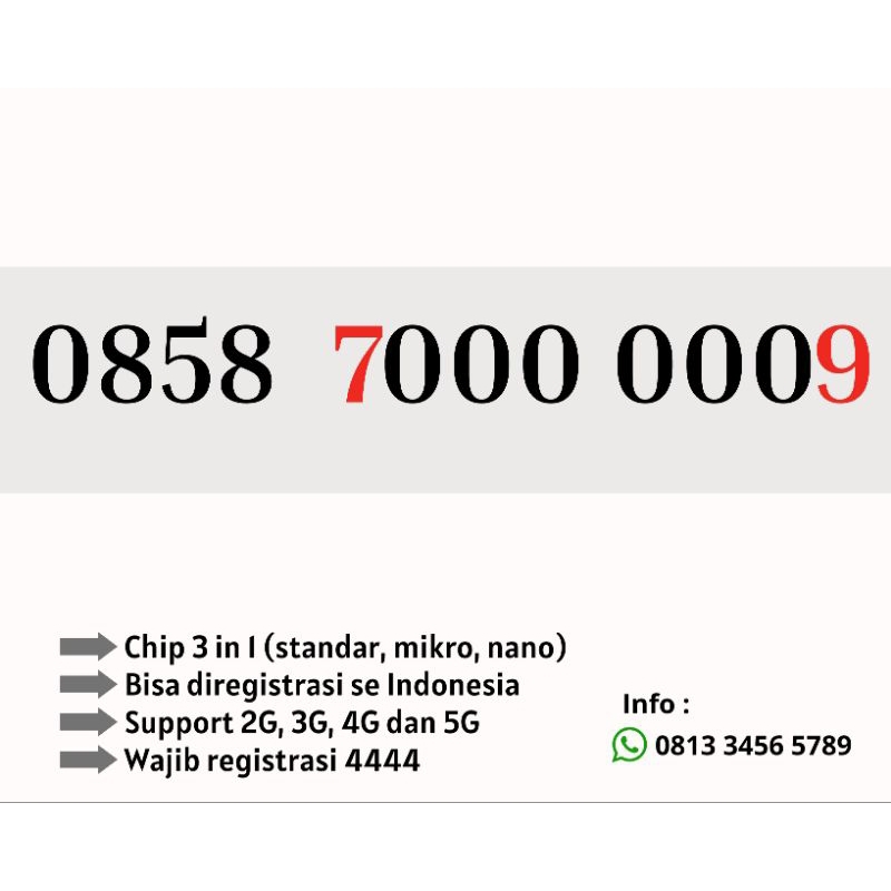 nomor cantik indosat hexa 0 rapi