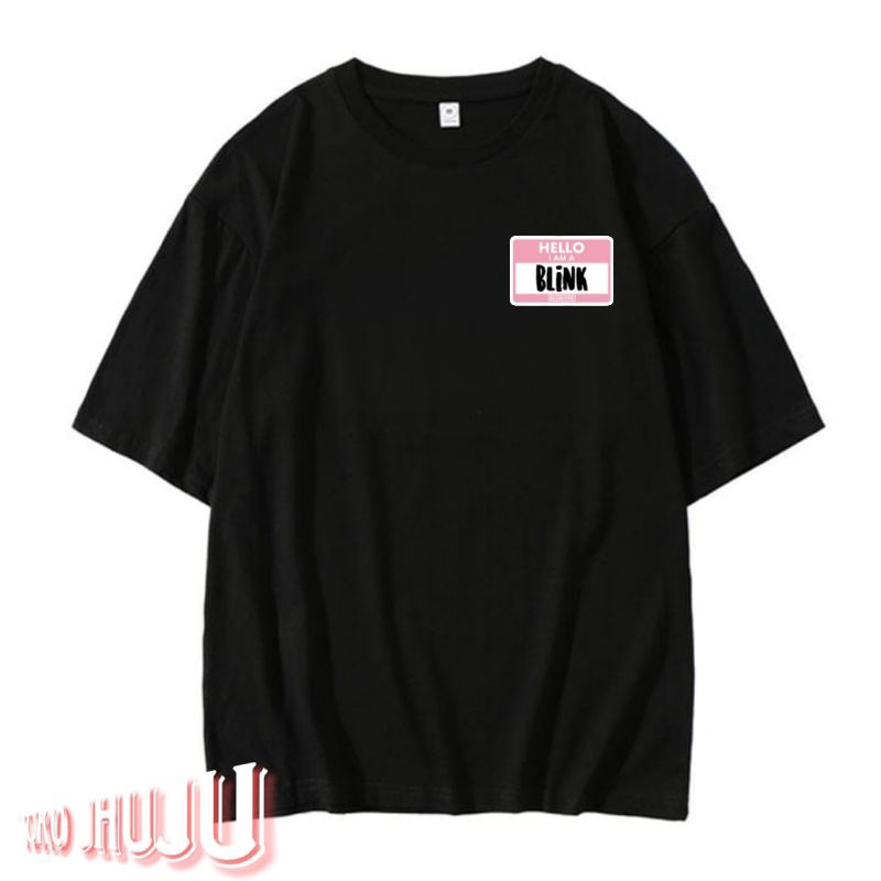 Hoodie Jumper Bpink Hello I Am A Blink LOGO kecil