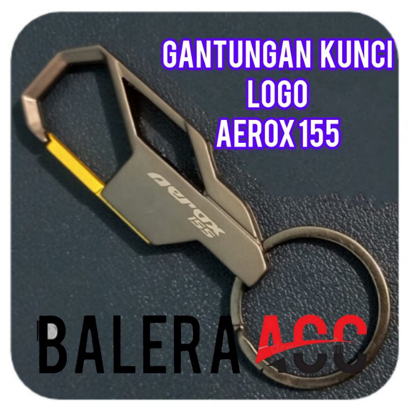 Gantungan kunci remote smart key Logo AEROX 155  Kualitas PREMIUM