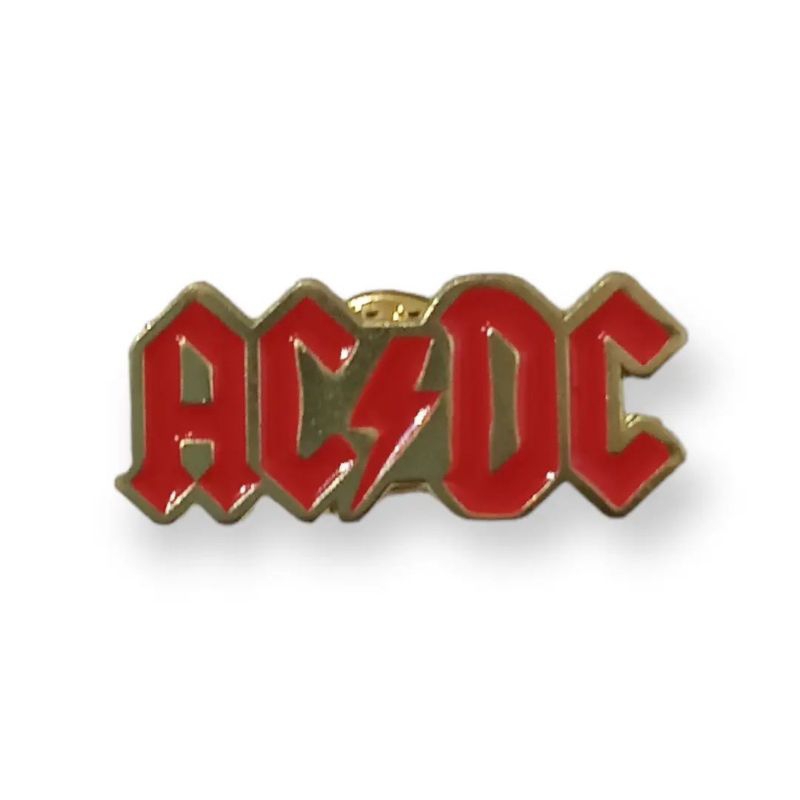 ENAMEL PIN AC/DC PIN BUTTON