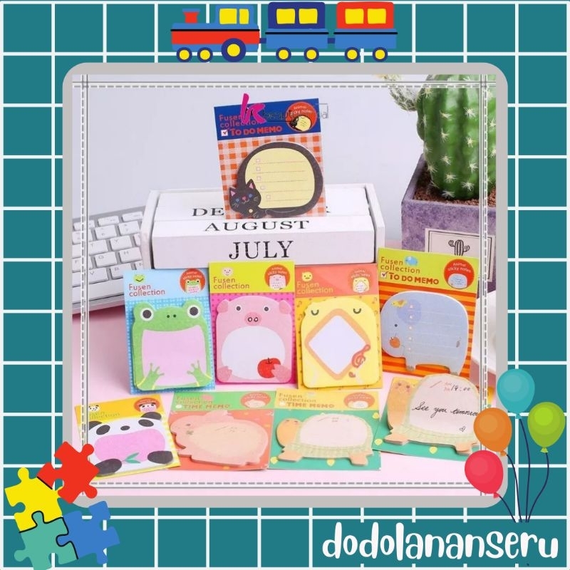 

DDS - Kertas memo karakter stationary / sticky notes memo animal / memo note