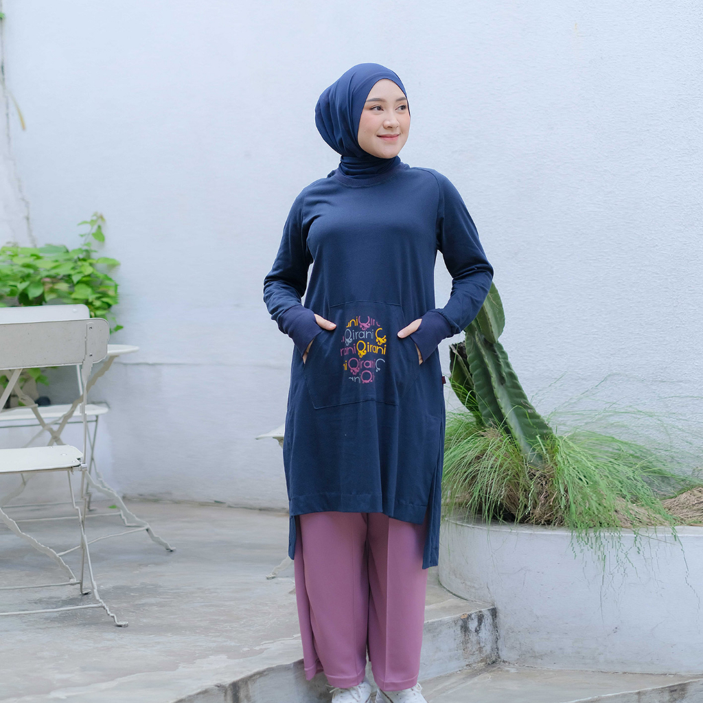 One Set Wanita Kaos Syari - Qirani Sport 001