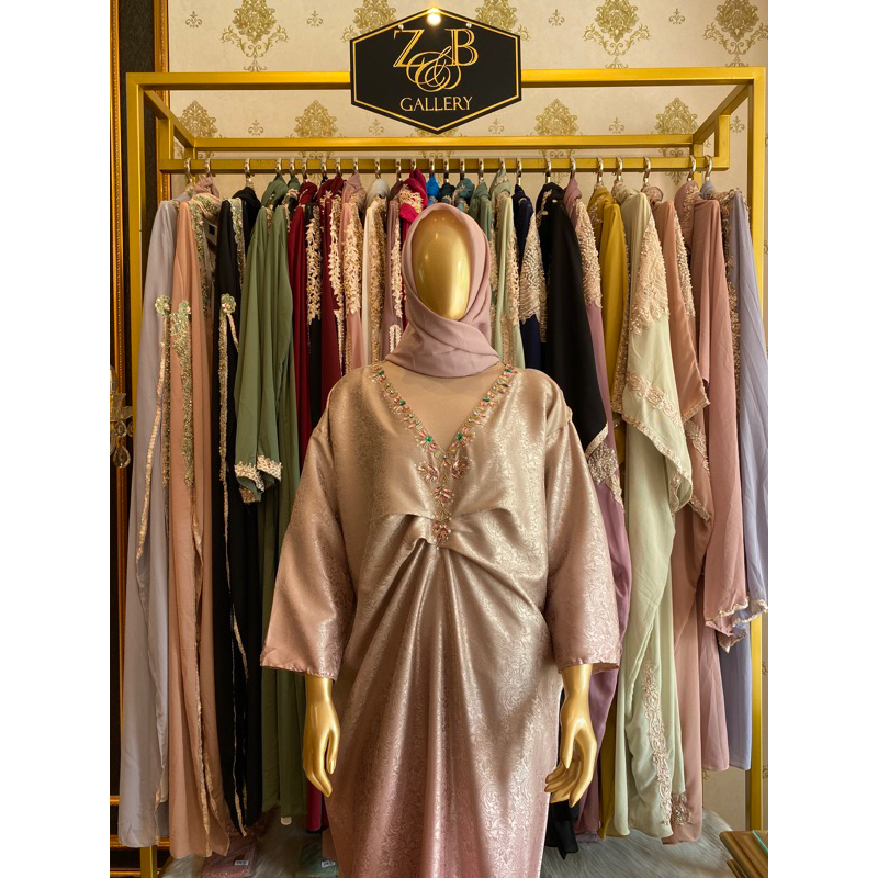 READY STOCK SALSHA KAFTAN FREE MANSET