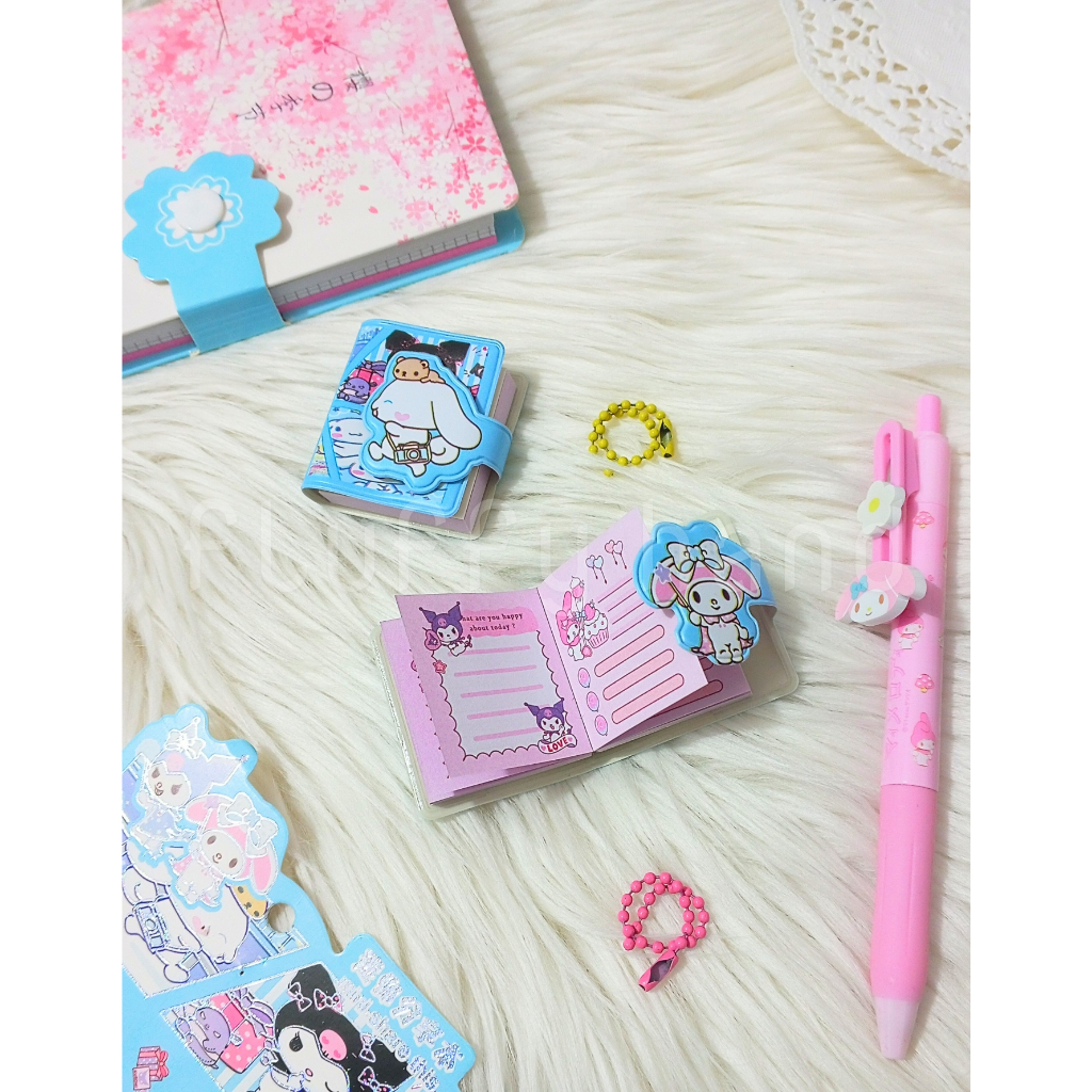 

BUKU TULIS NOTEBOOK MINI SANRIO GANCI MOMO GANCI