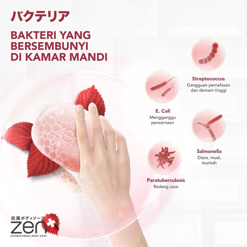 ARJUNA ZEN Antibacterial Bar Soap / Sabun Batang Mandi Kesehatan 70gr