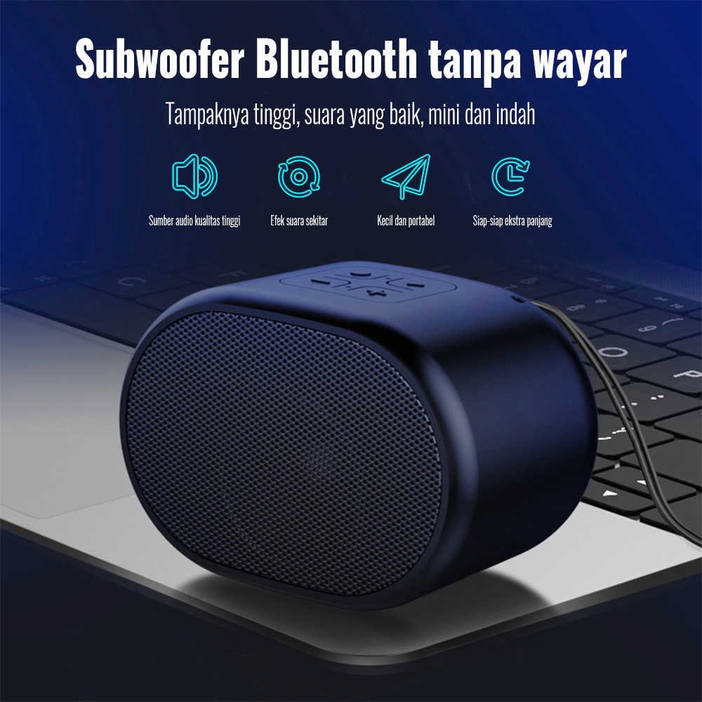 TWS Mini Bluetooth Speaker Music Box Bluetooth Full Bass Portable Wireless Speake With HD Sound Supe